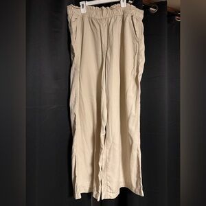 LOFT Women’s Elastic Paper-bag Waist Tencel Casual Pants
